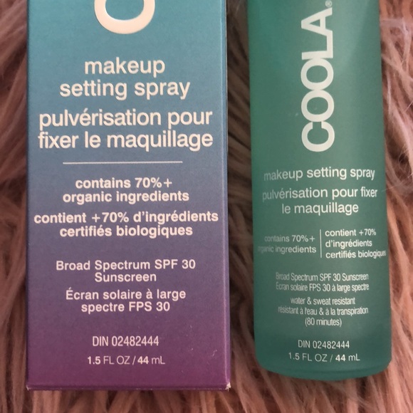 NEW COOLA Make-up Setting Spray_ SPF30 70% Sunscreen Organic Full Size - Picture 2 of 10